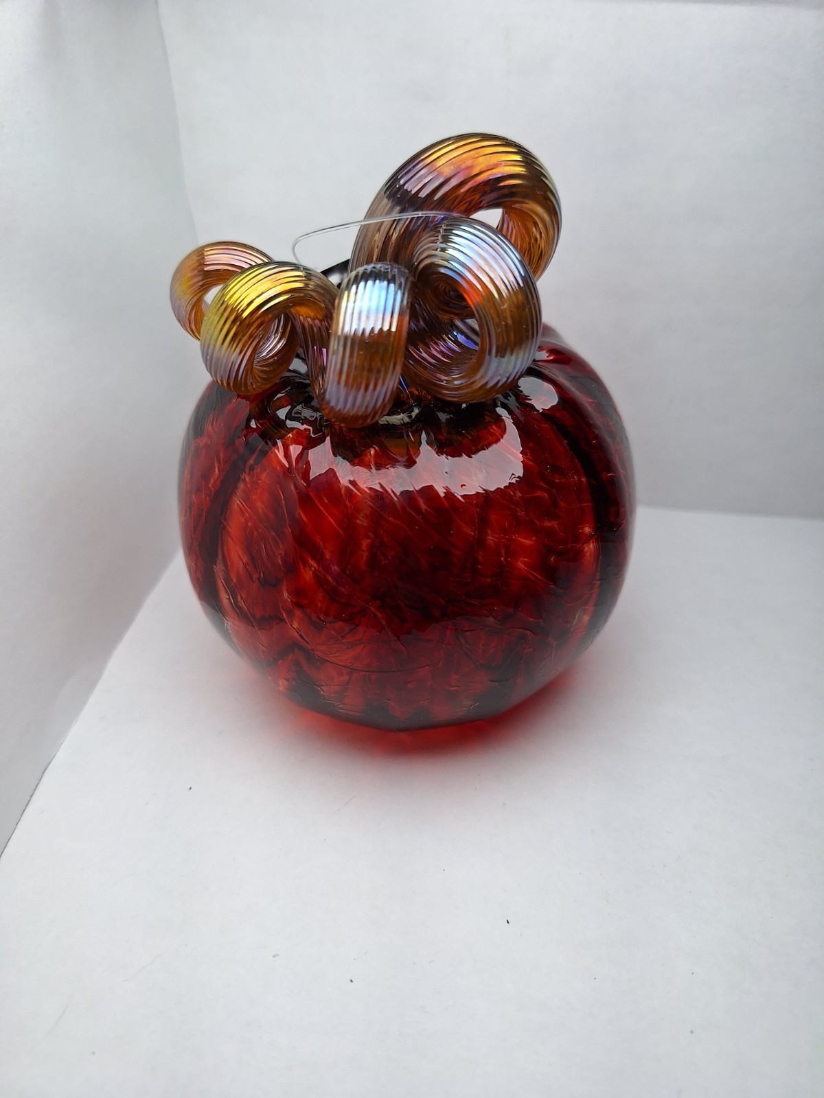 Hand-blown glass ornament from the Luke Adams Glassblowing Studio, CHIPPED DAMAG