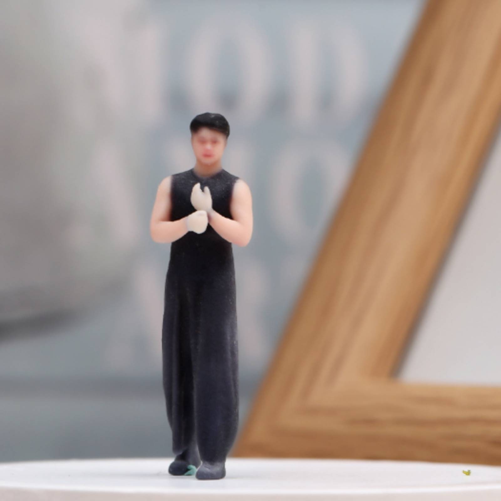 1:64 Scale Figurine Display Ready Miniature Man Figurine Realistic Feature