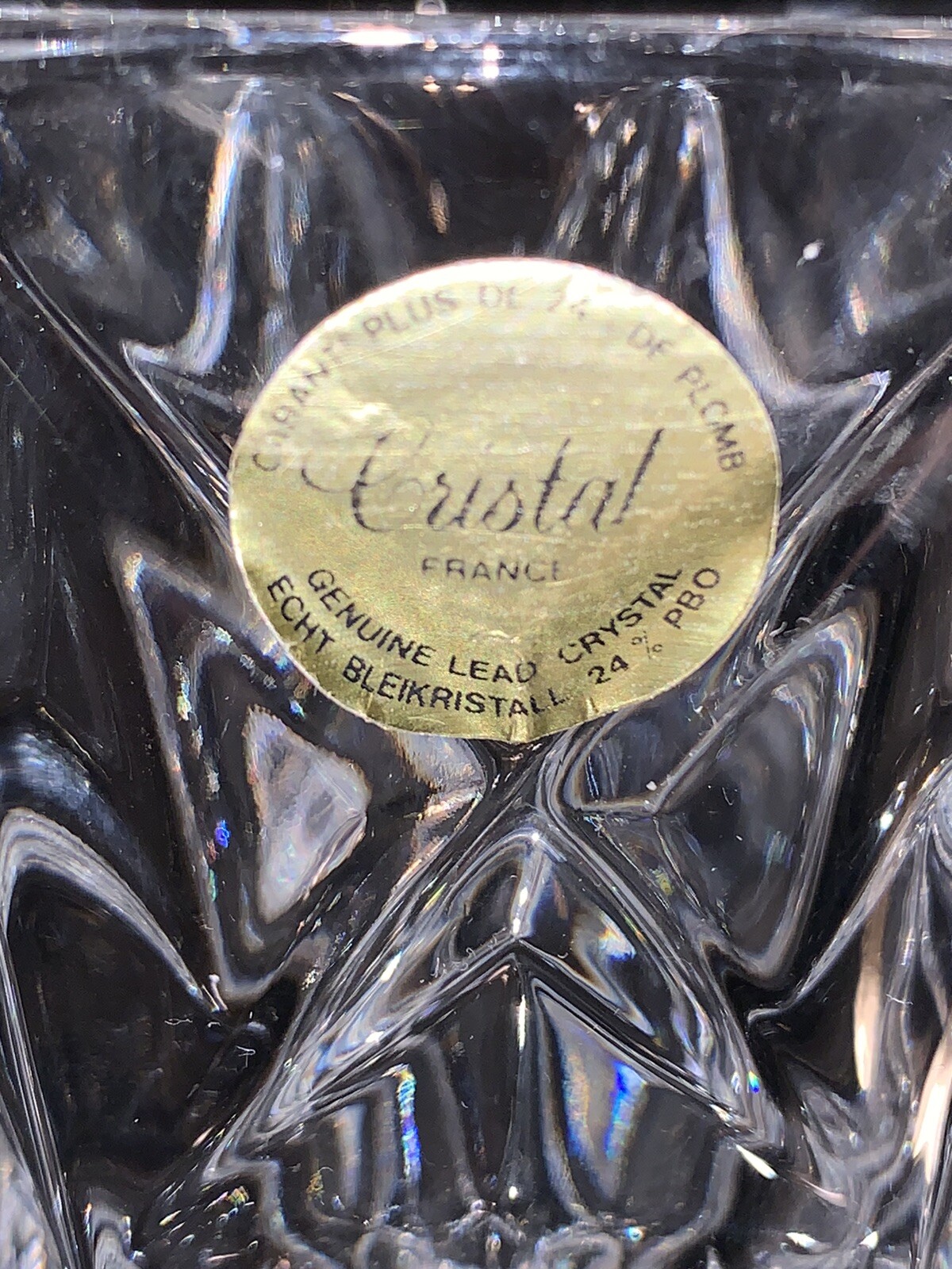 Sully Bud Vase Cristal D’arques Durand Crystal 5″ Vintage