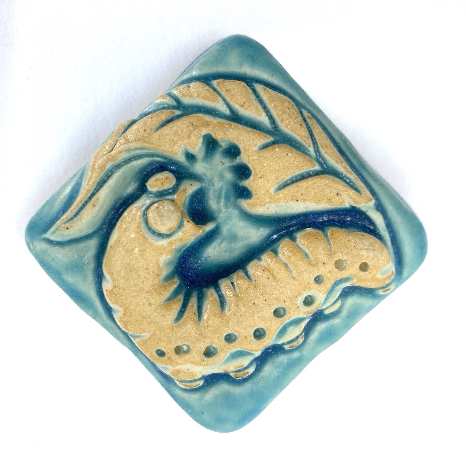 Hungry Caterpillar 2×2” Ceramic Art Tile By Gretchen Kramp