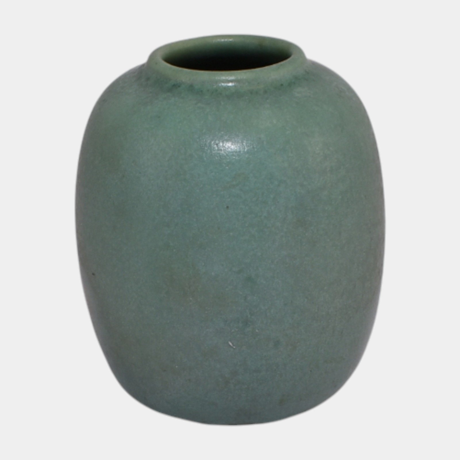 Clifton Art Pottery 1905 Arts And Crafts Matte Mottled Green Cabinet Vase 127