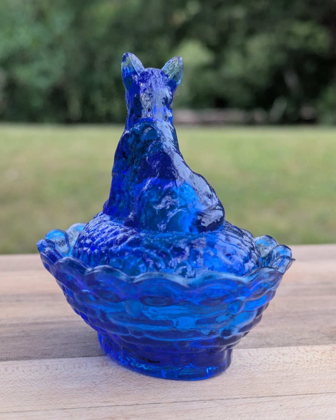 Boyd’s Crystal Art Glass Scottie Salt COBALT Uranium Glass