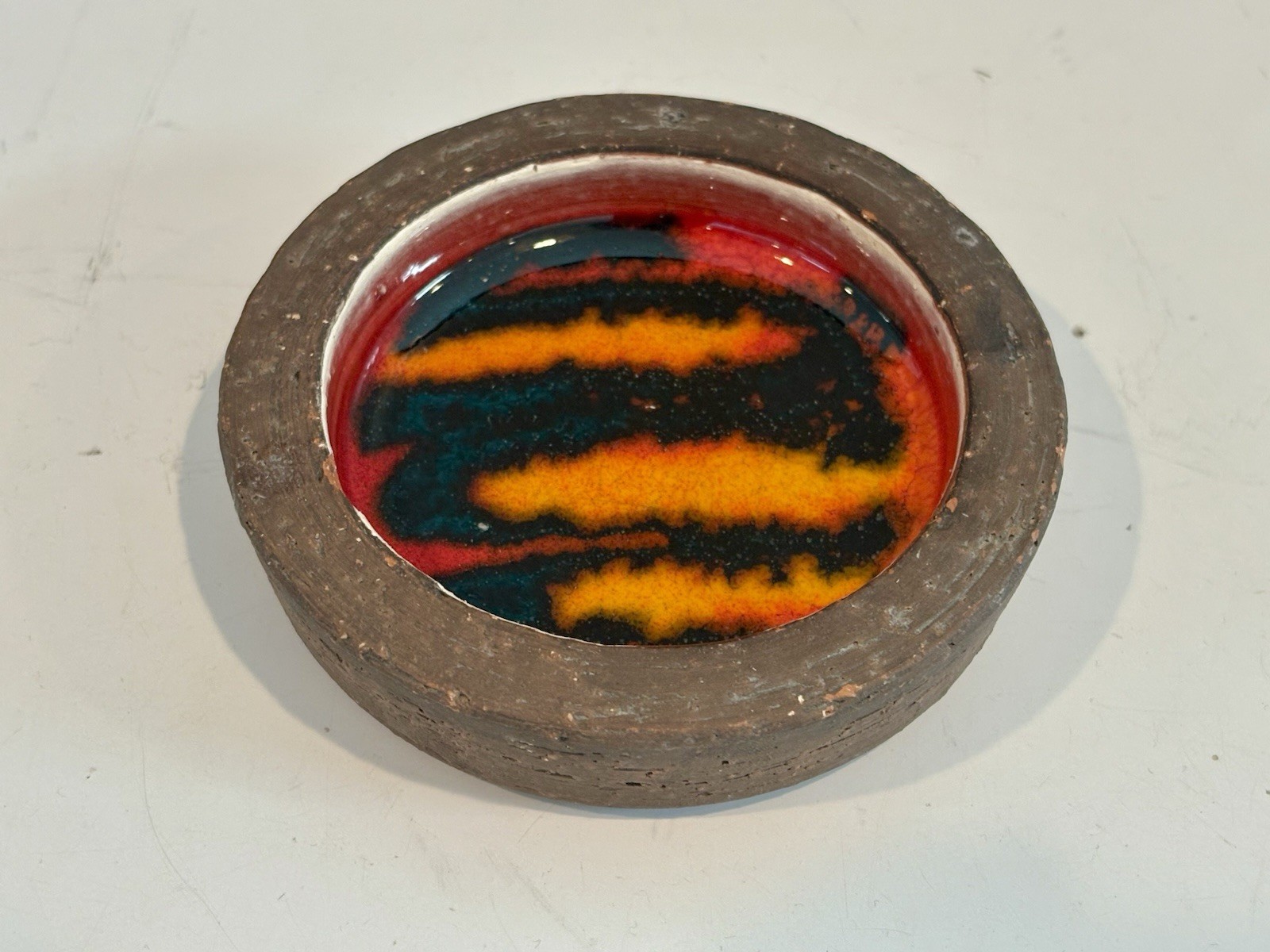 Vintage Mid Century Tallberg Keramik Small Pottery Dish Sweden Bitossi Style