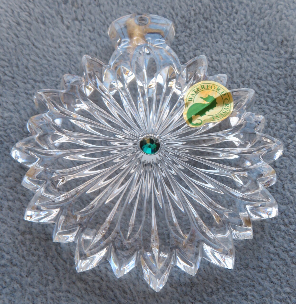 WATERFORD Crystal Carina 2012 Snowflake Wishes “Courage” Christmas Ornament NIB