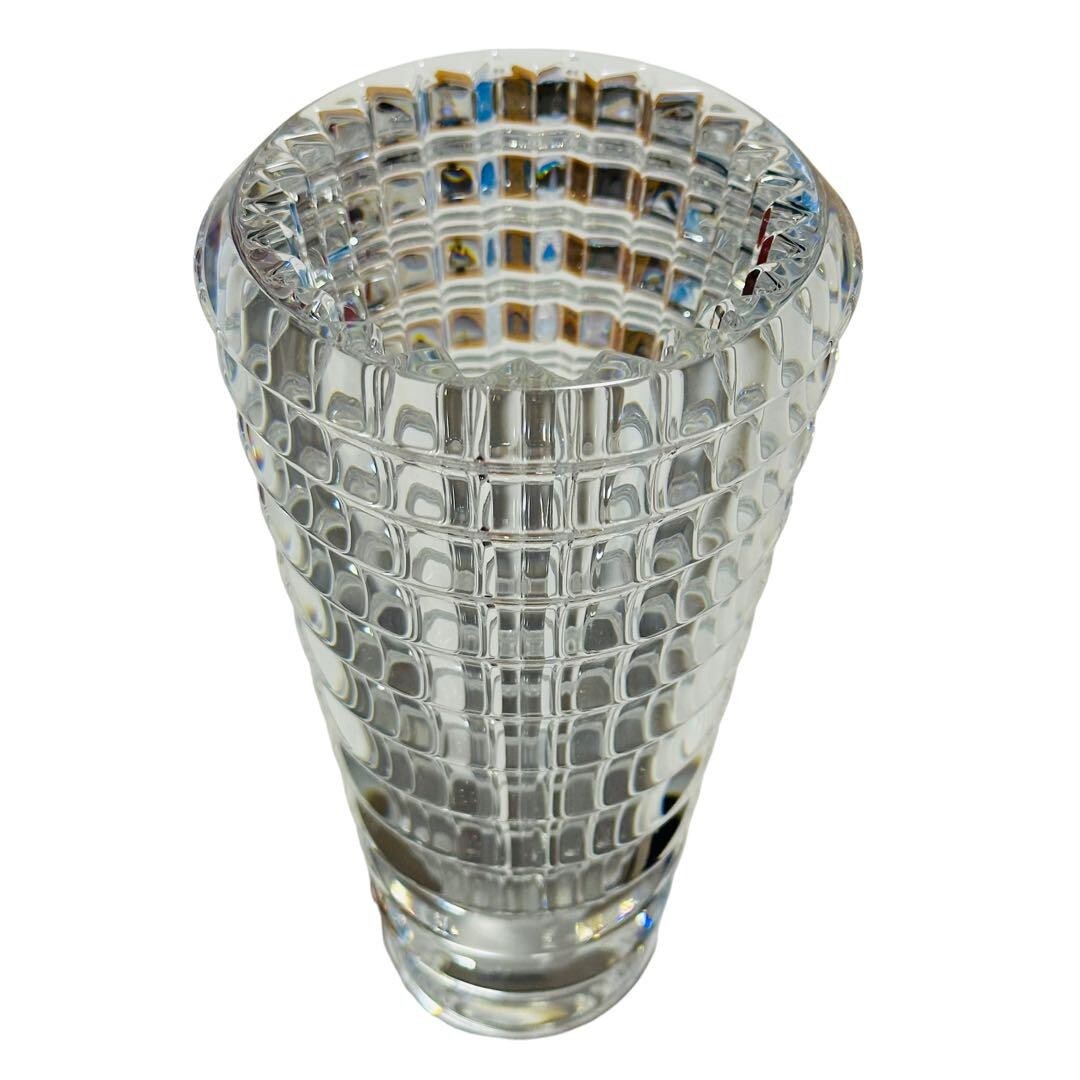 Baccarat Eye Vase Flower Crystal About 15cm with Original Box