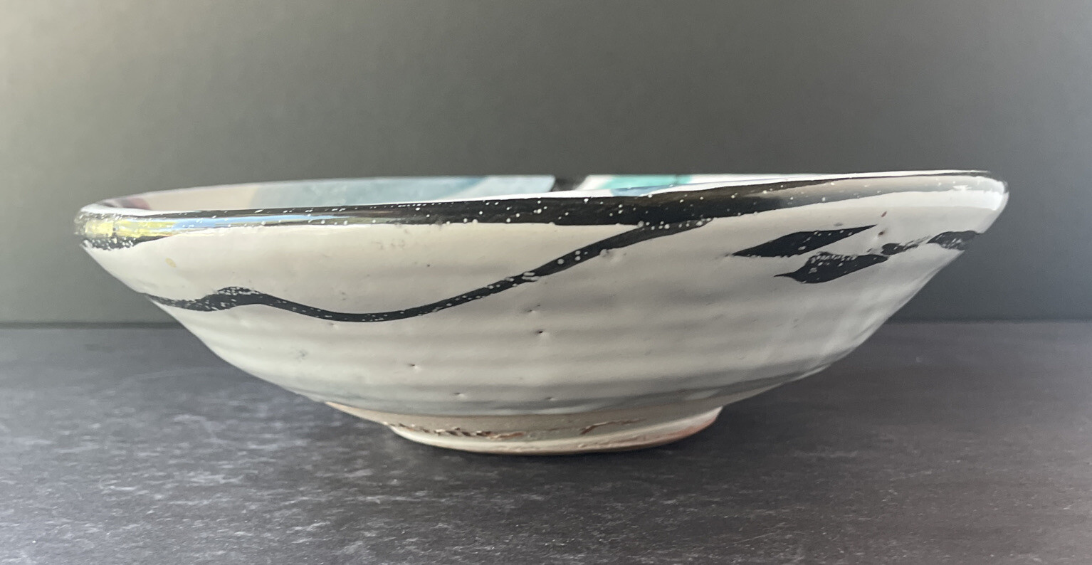 Rare Southern Colorado Clinic Pc – Pottery 80’s Style Arts & Crafts – Large Bowl