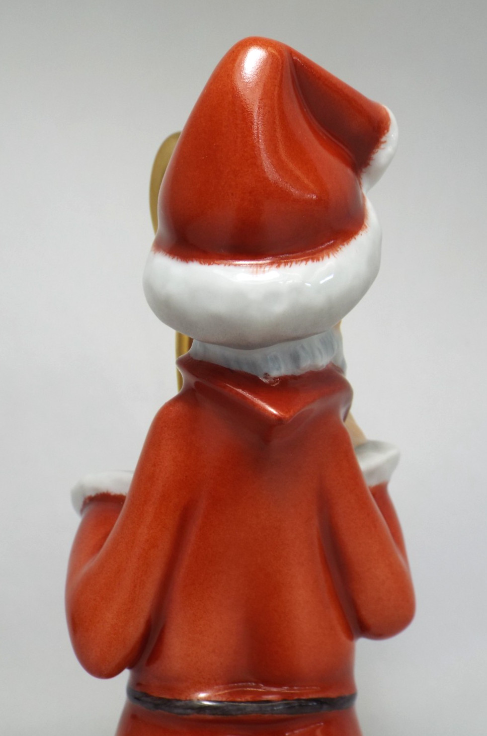 Herend FIGURINE 6″ Father Christmas Santa Claus 15805 Hungary 24K Gold Red White