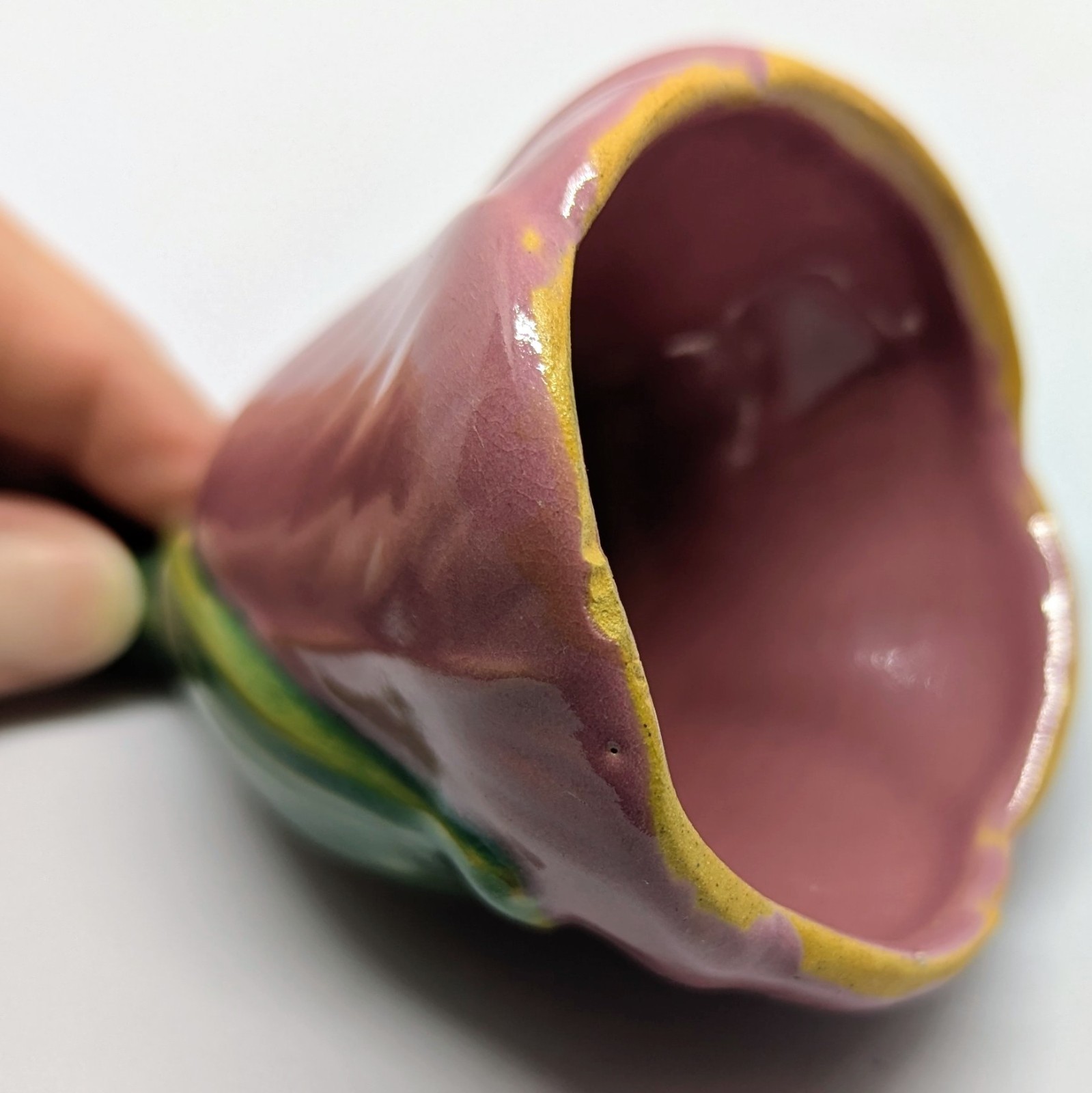 Vintage Rosemeade Pottery Pink Floral Flower Tulip Bell Cottage Core
