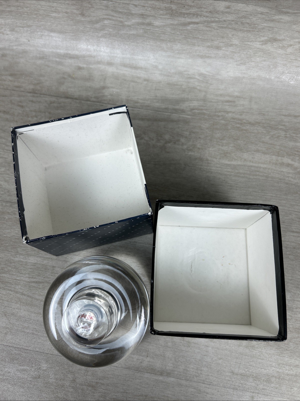 Dansk MCM Lead Crystal Glass Votive or Taper Candle Holder Style 01702 CL JAPAN