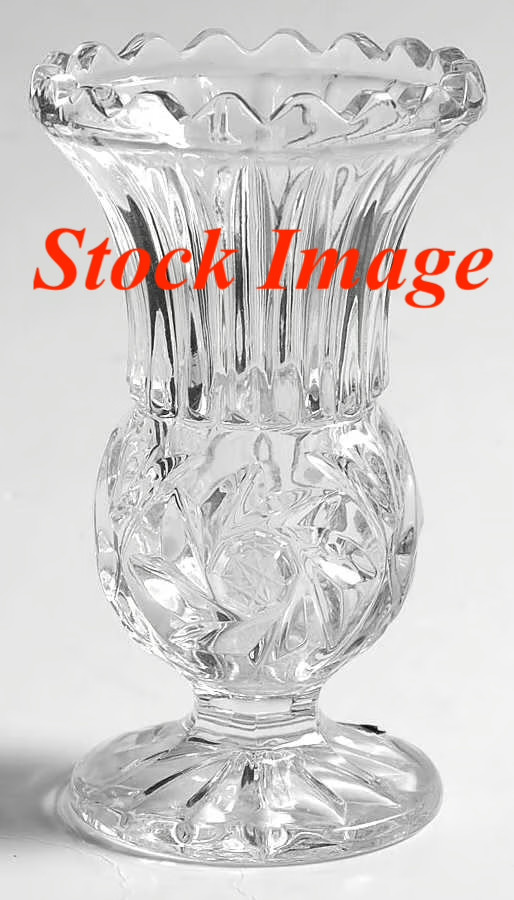 4″ Bud Vase Pinwheel Pattern by Crystal Clear Industries