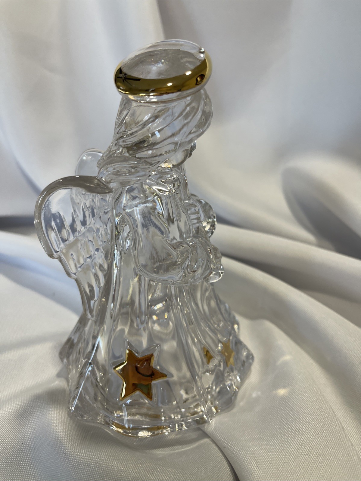 Mikasa Lead Crystal Angel ~ Playing Flute ~ Figurine Herald Collection Germany
