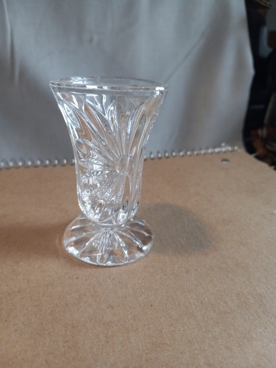 Vtg. Glass Toothepick Holder Or Bud Vase 2.75 Inches Tall