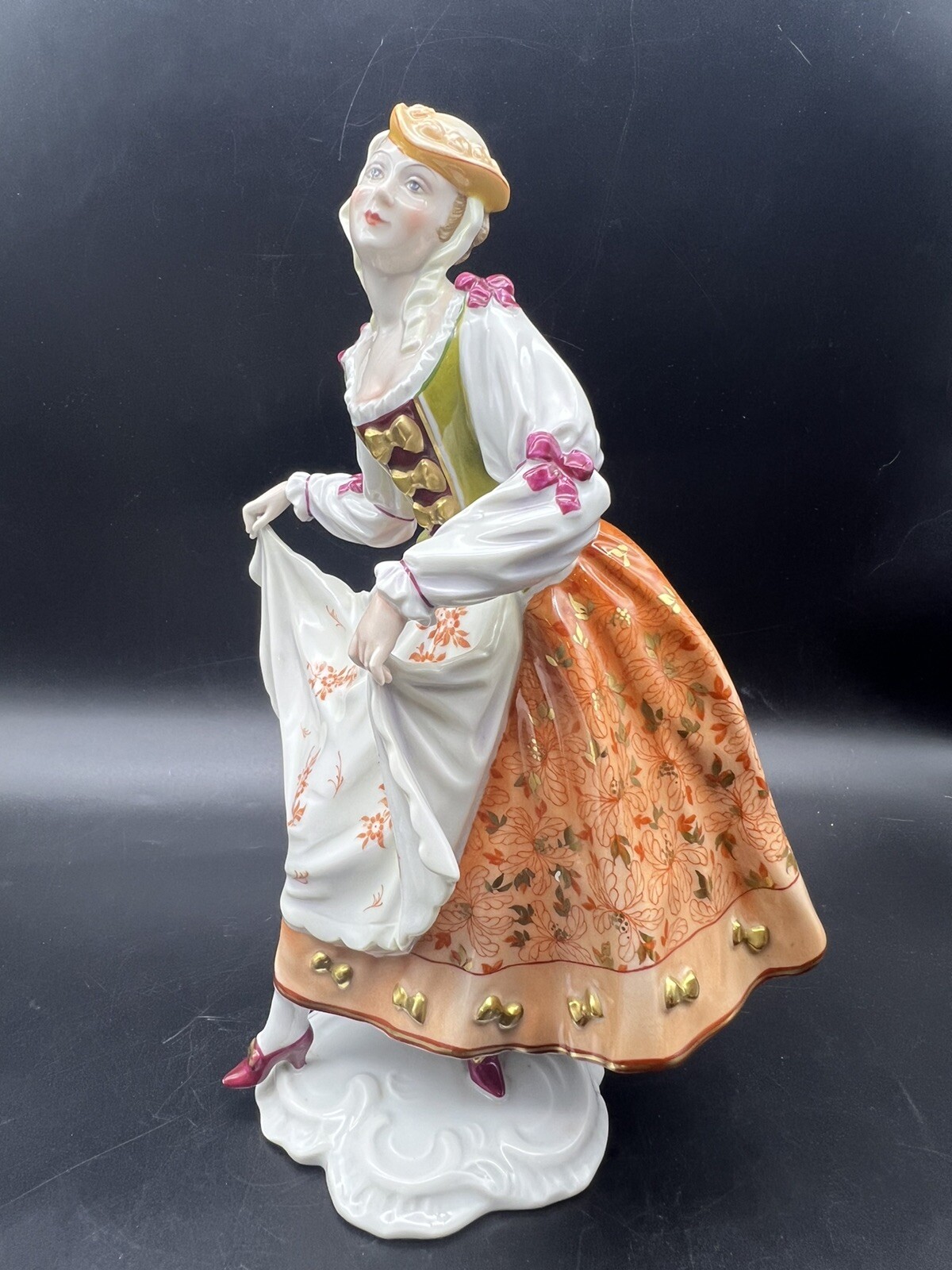 Vintage ROSENTHAL Gustav Oppel Porcelain 9.75” Figurine Rococo Dancer #1518