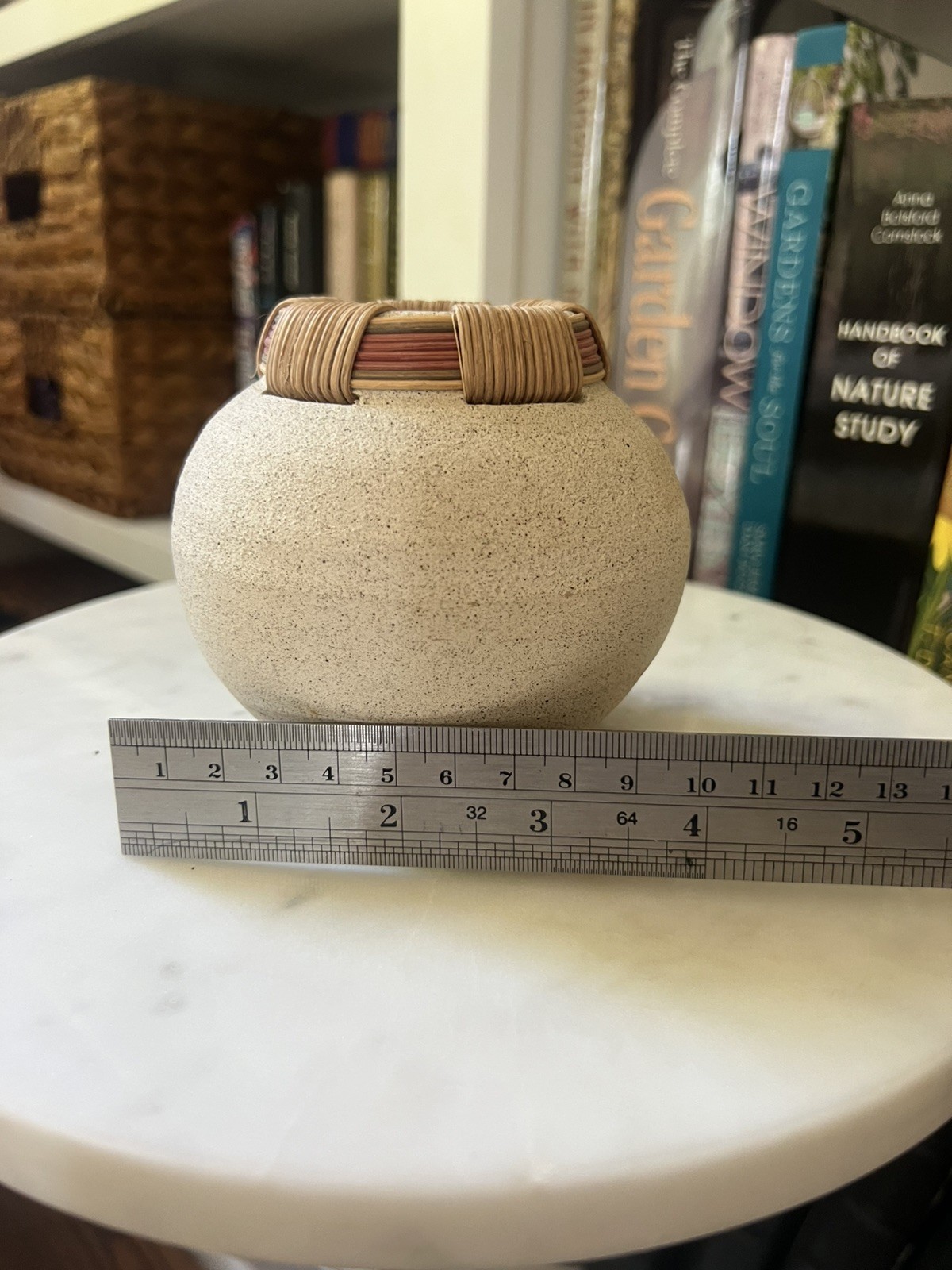 Art Pottery Vase Hilda Kidd Wiesenmeyer 1994 Signed Vintage Basket Pottery