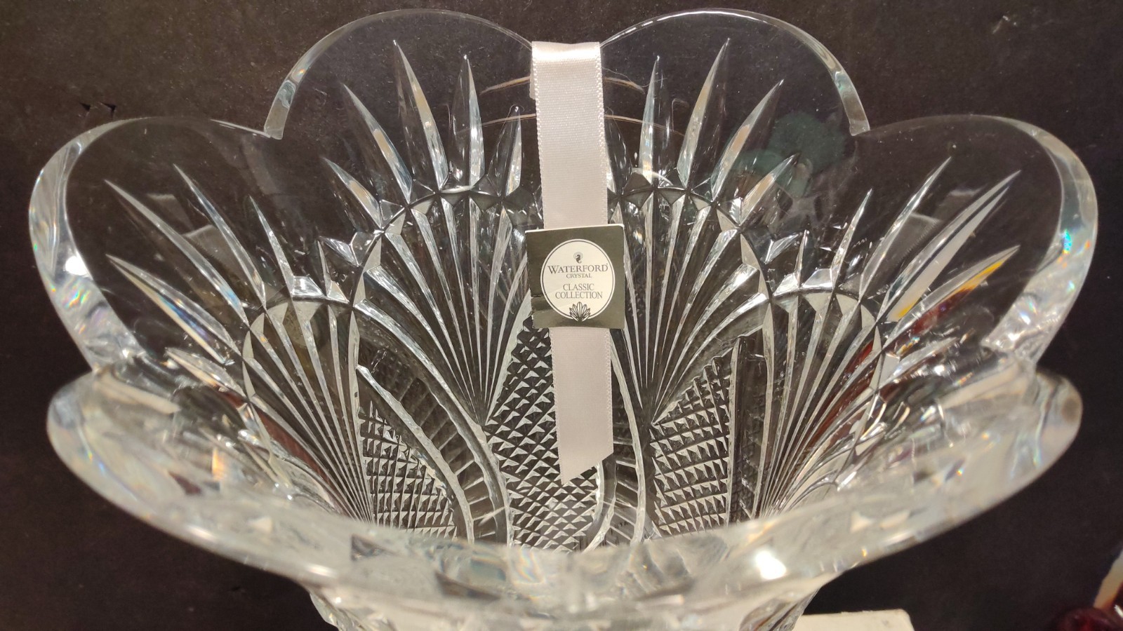 Waterford Crystal Seahorse 10″ Flower Vase NWTs