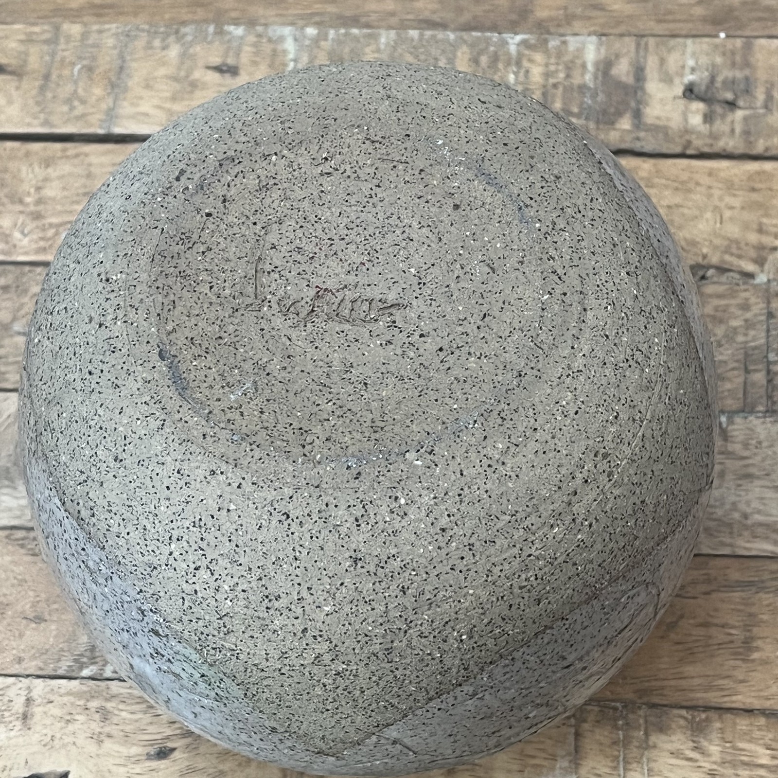 Art Studio Pottery Raku Moon Jar Vase 7.5″ Beige Speckled Glaze