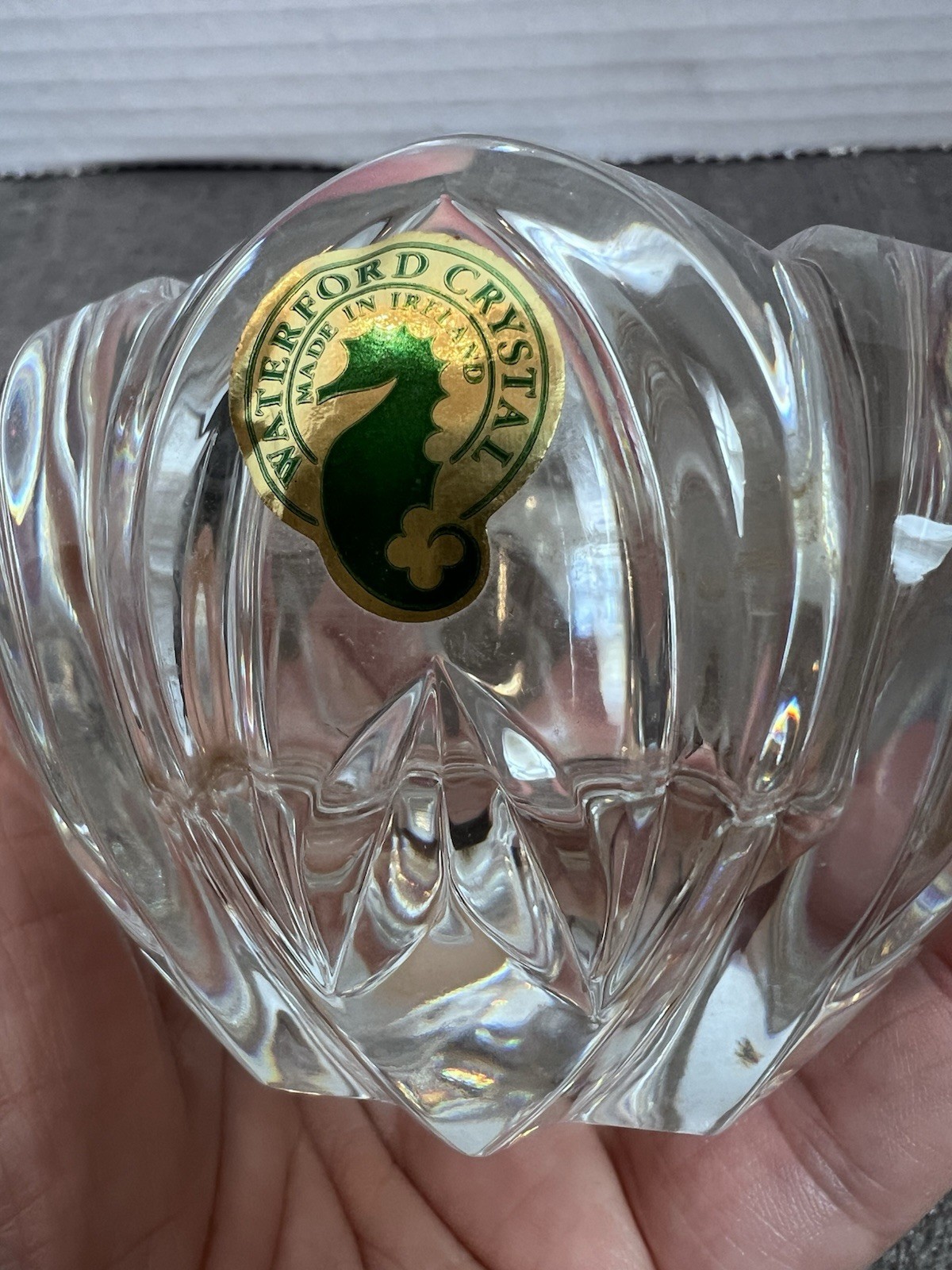 Waterford Irish Full Lead Crystal Attendants Votive Tea Light Candle Holder
