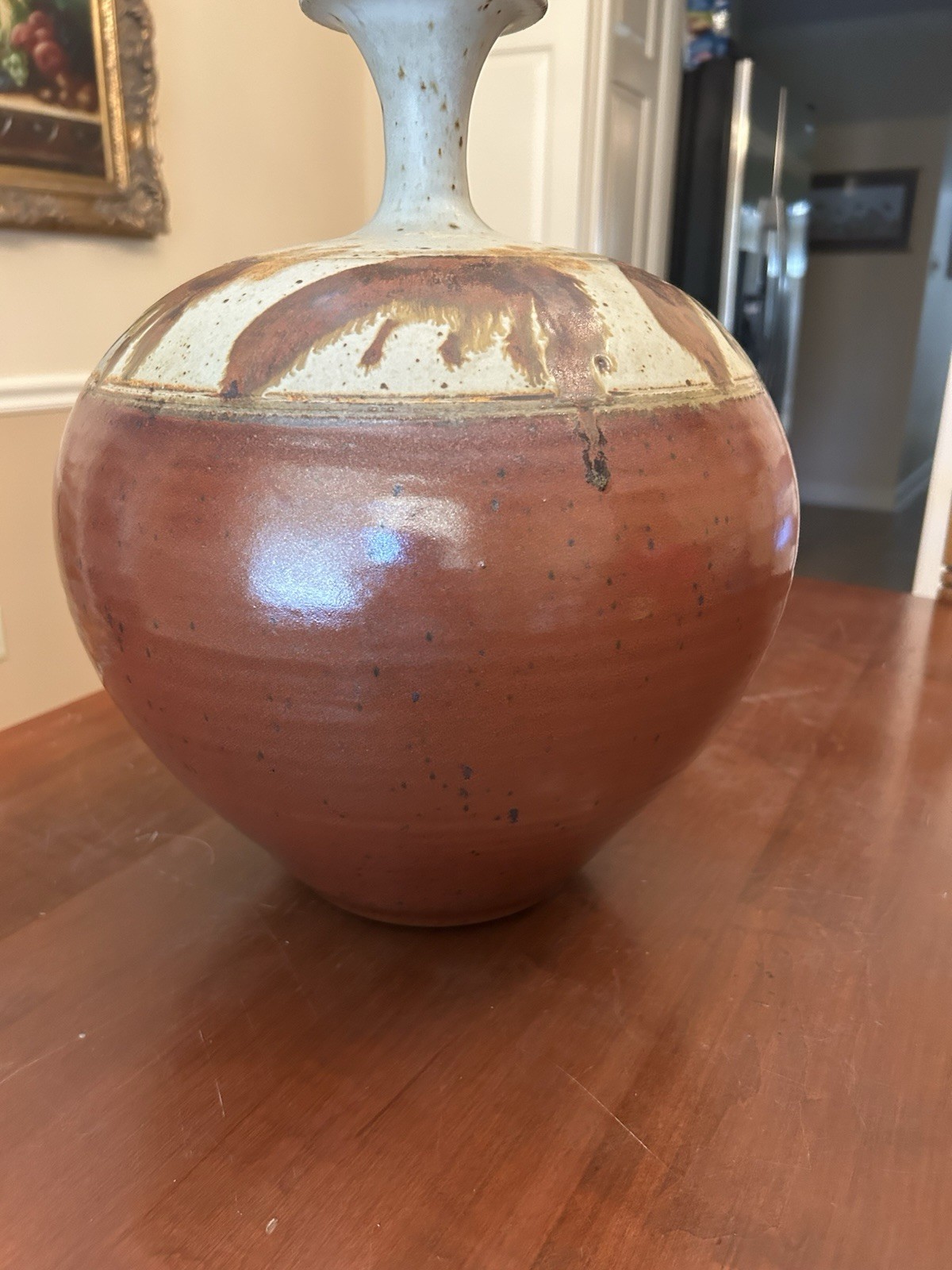 Vintage Mark Chamberlain Art Pottery Vase – 14″ – Signed