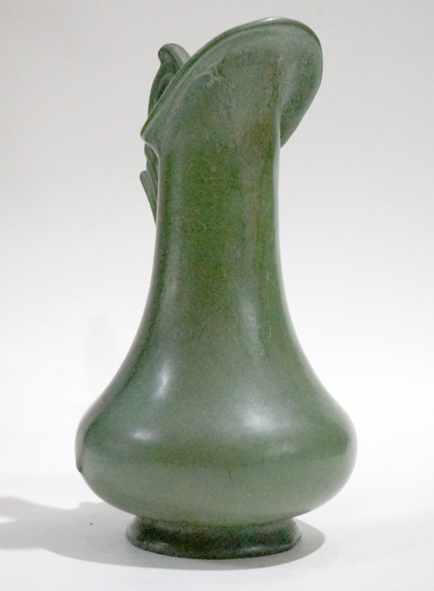 HAMPSHIRE POTTERY Matte Green Pitcher Arts & Crafts Era c.1905