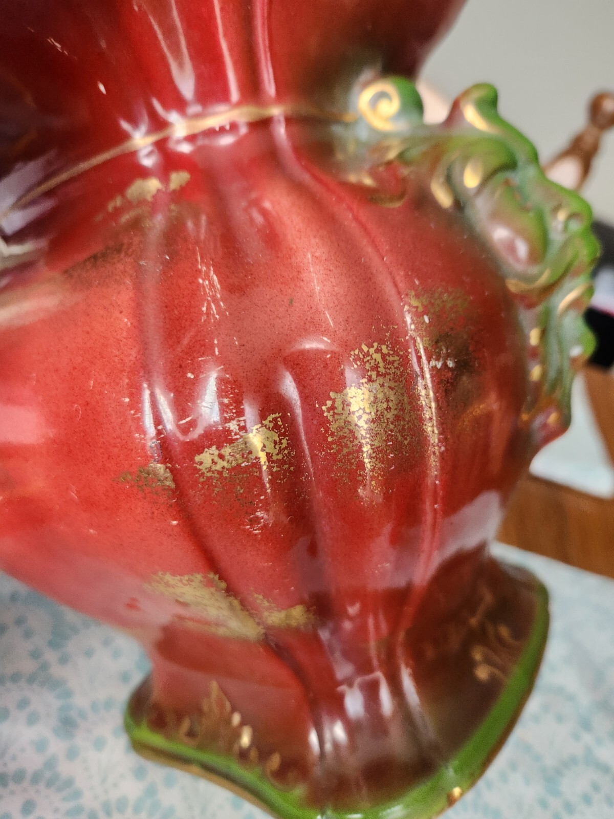 Antique Ceramic Pottery Haynes Baltimore Jardinière rust with Green Man – EUC