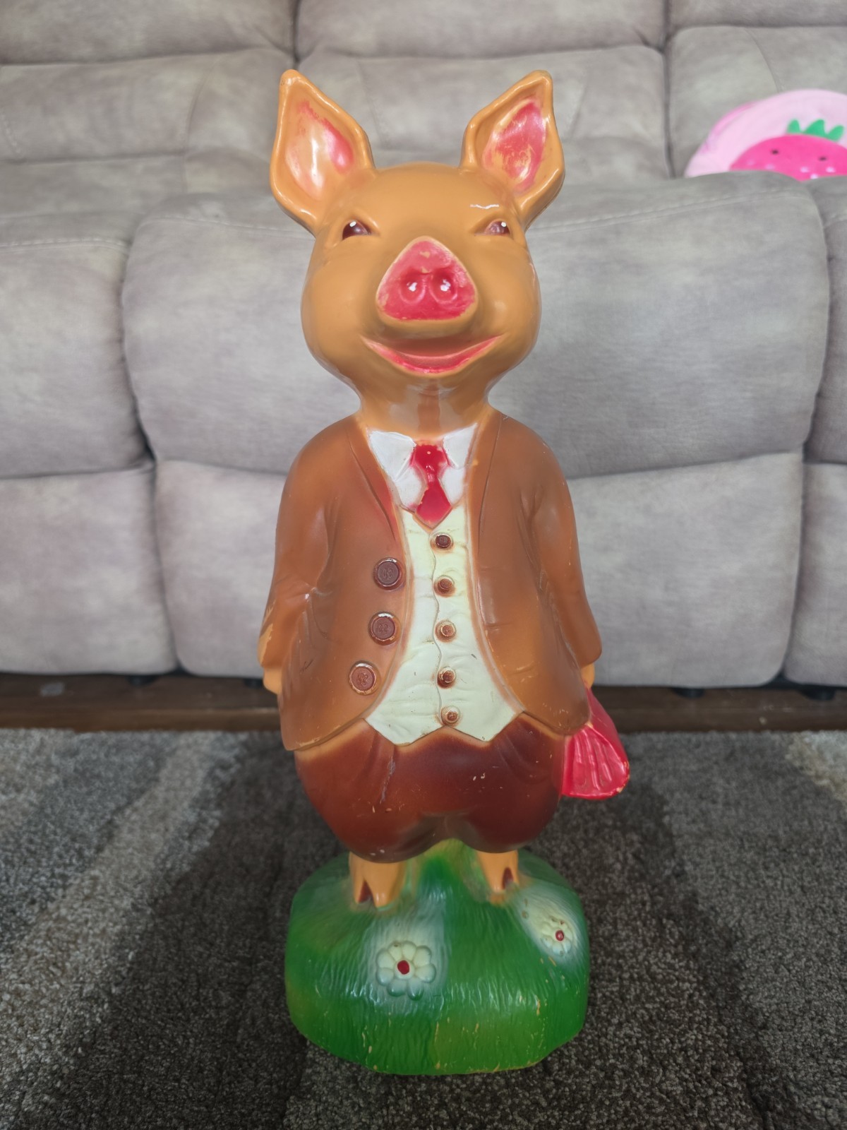 Vintage 1960s Beswick Beatrix Potter Pigling Bland Figure Blow Mold Plastic