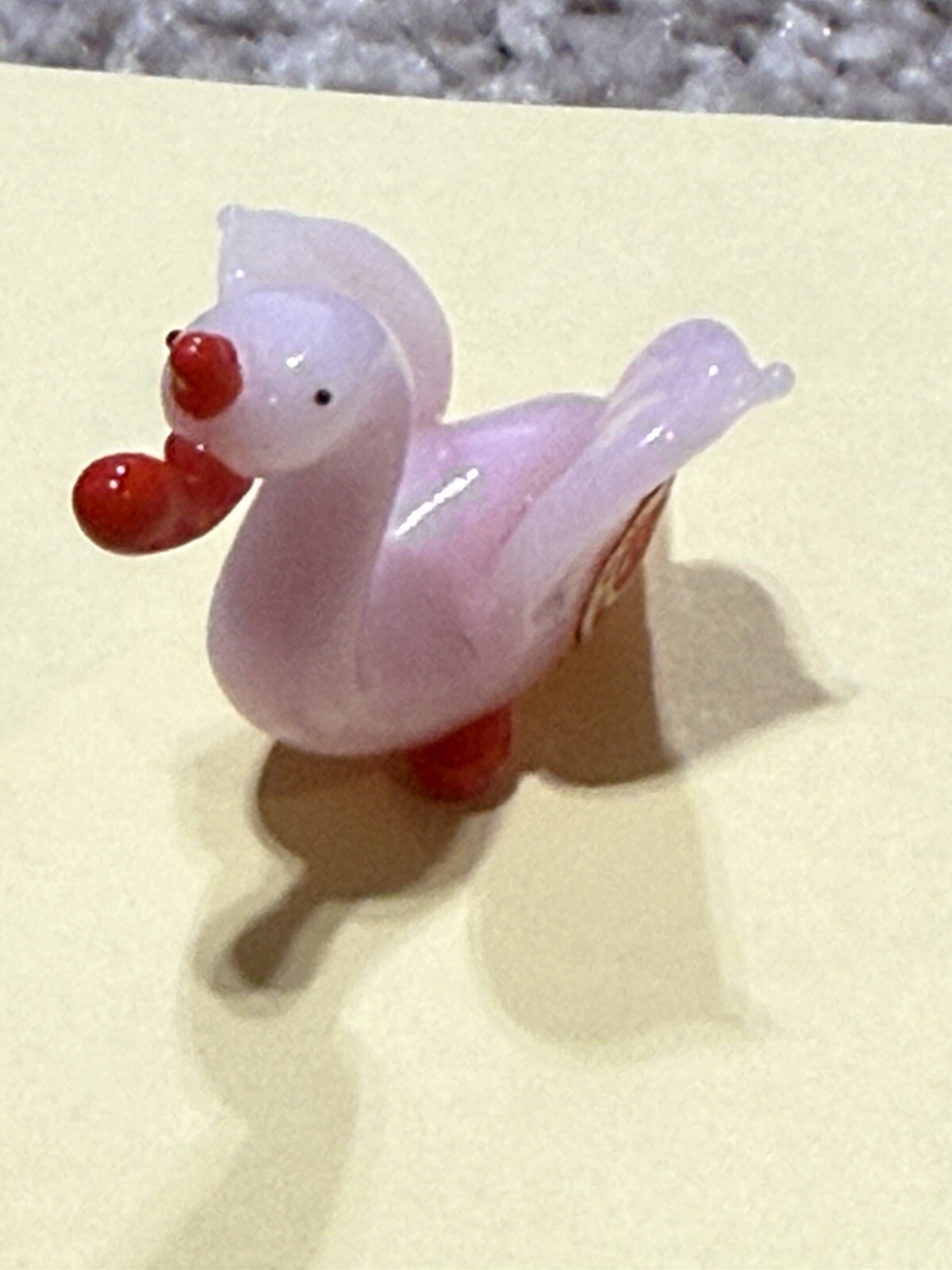 Vtg 4 Red Ball Brand Miniature Glass Figurines Hand Blown. ~ Japan ~ Birds