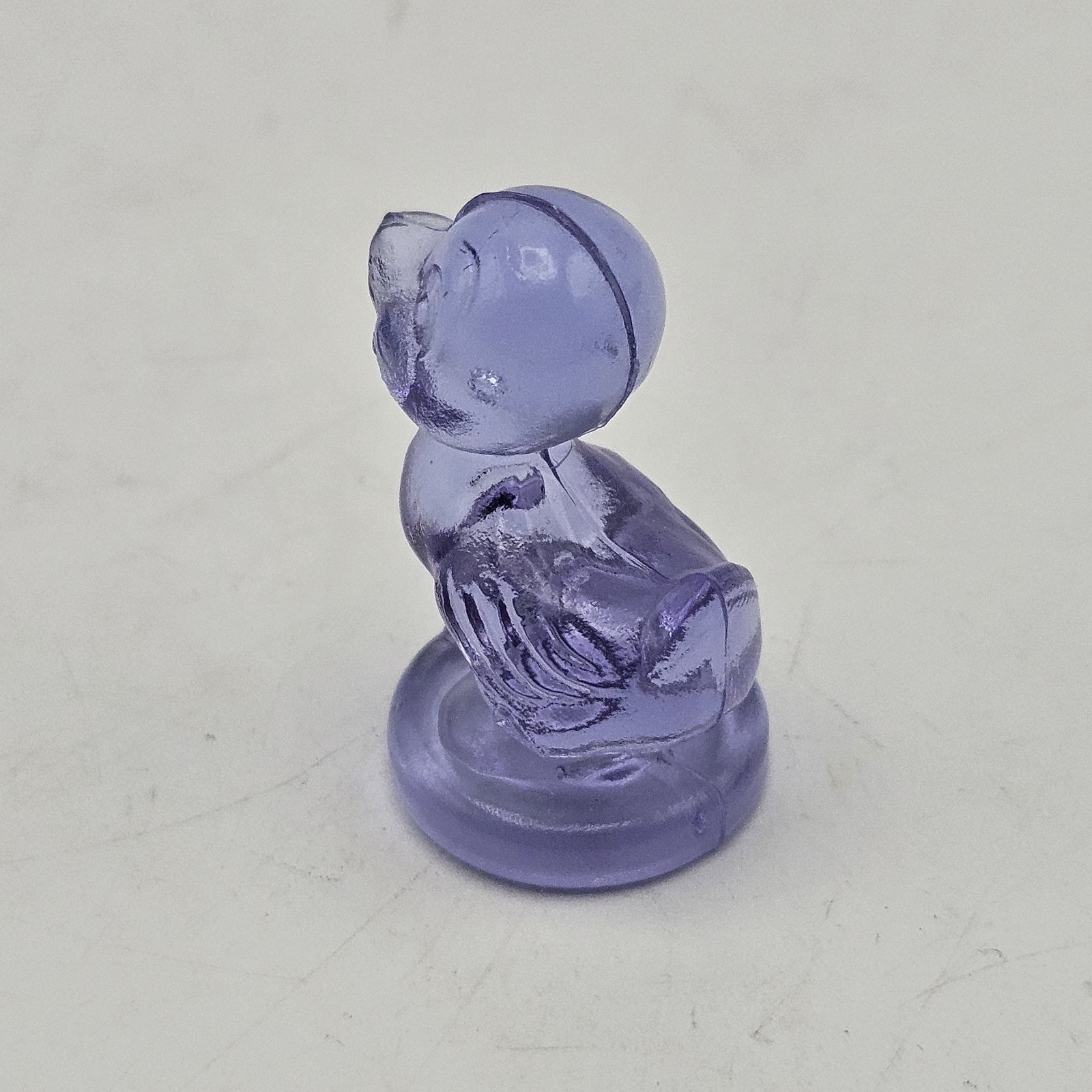 Boyds Glass ~ Debbie Duck Duckling ~ Lavender