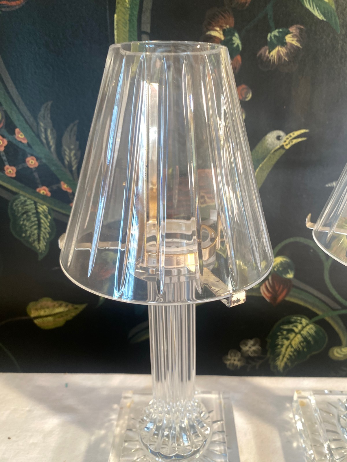 1 Vesper Candle Lamp – 12″ William Yeoward Crystal Handmadel 12″ H (2 available)