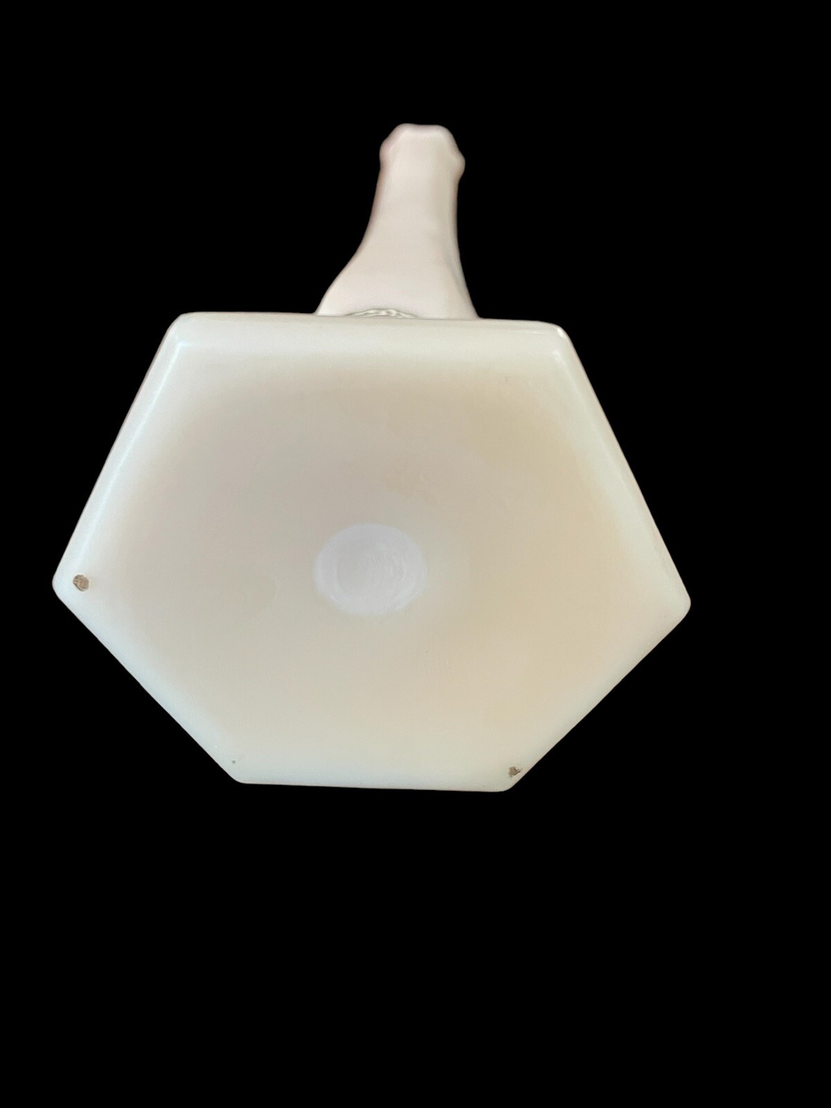 Westmoreland Glass Matte Almond 10 1/4″ Swung Stretch Vase Vertical 6 Panel