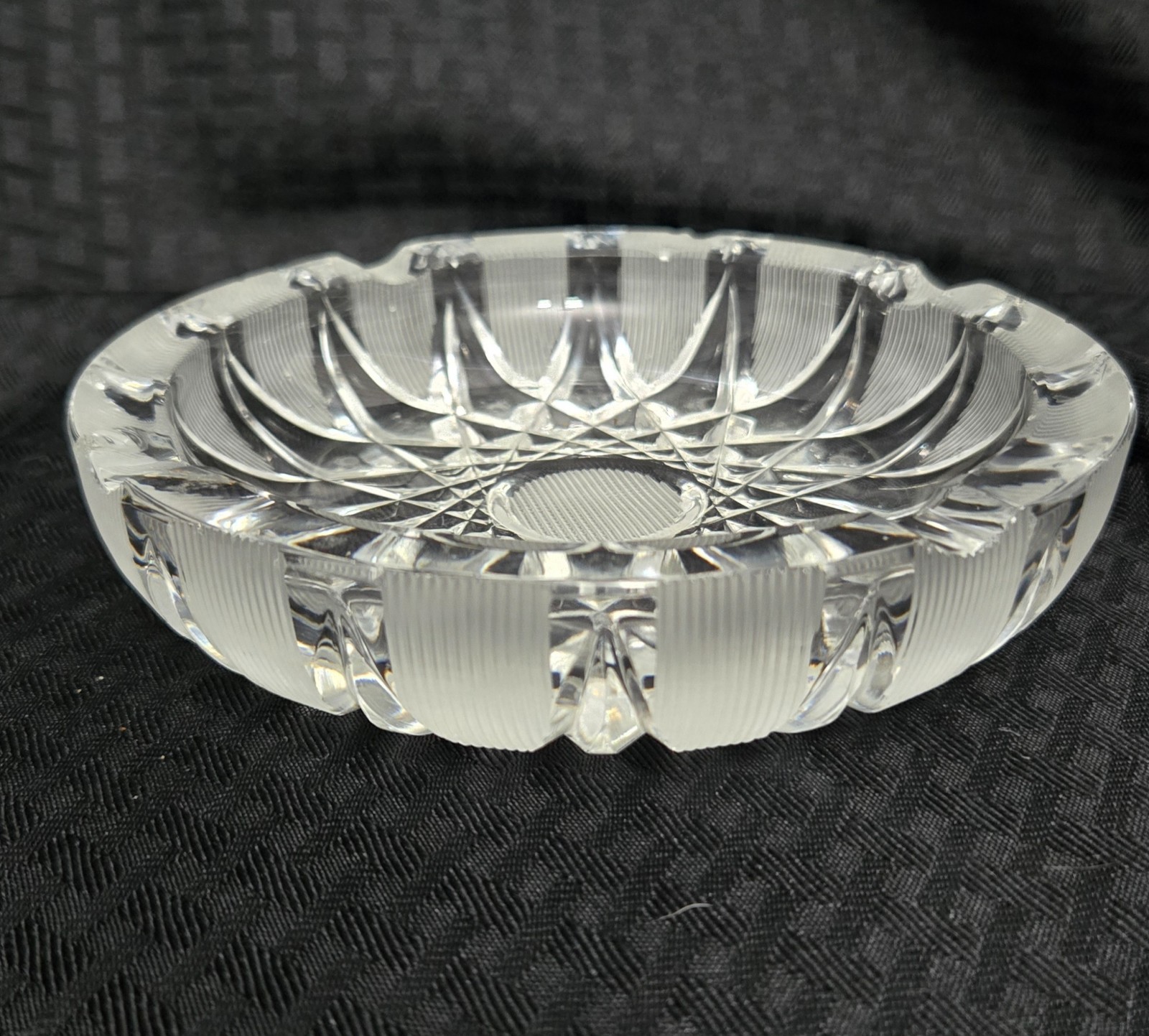 Waterford Crystal Ashtray 6.5″ – Starburst Pattern