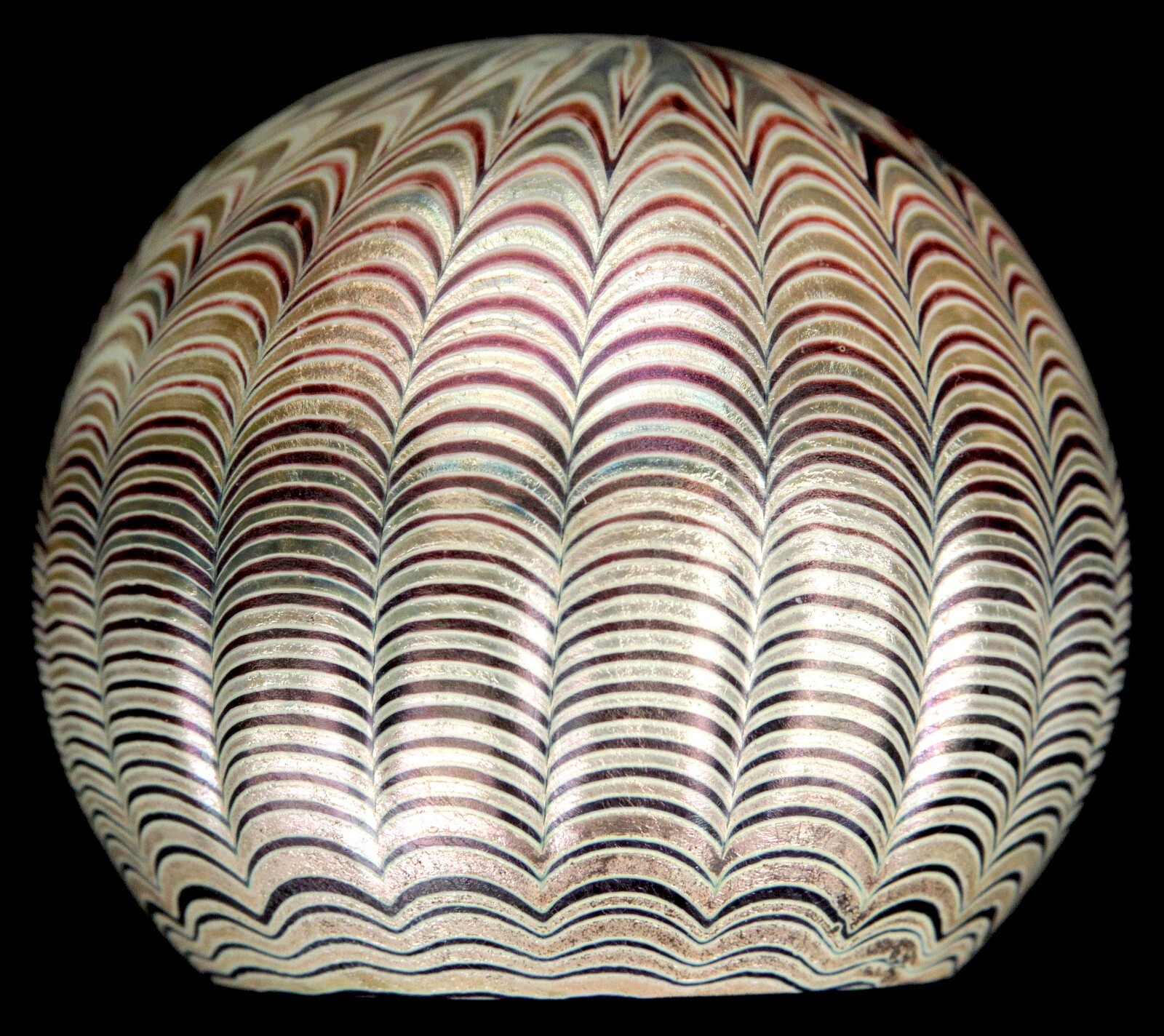 Vintage Art Glass Paperweight Brian Maytum Studio 1981 Iridescent Colorado Glass