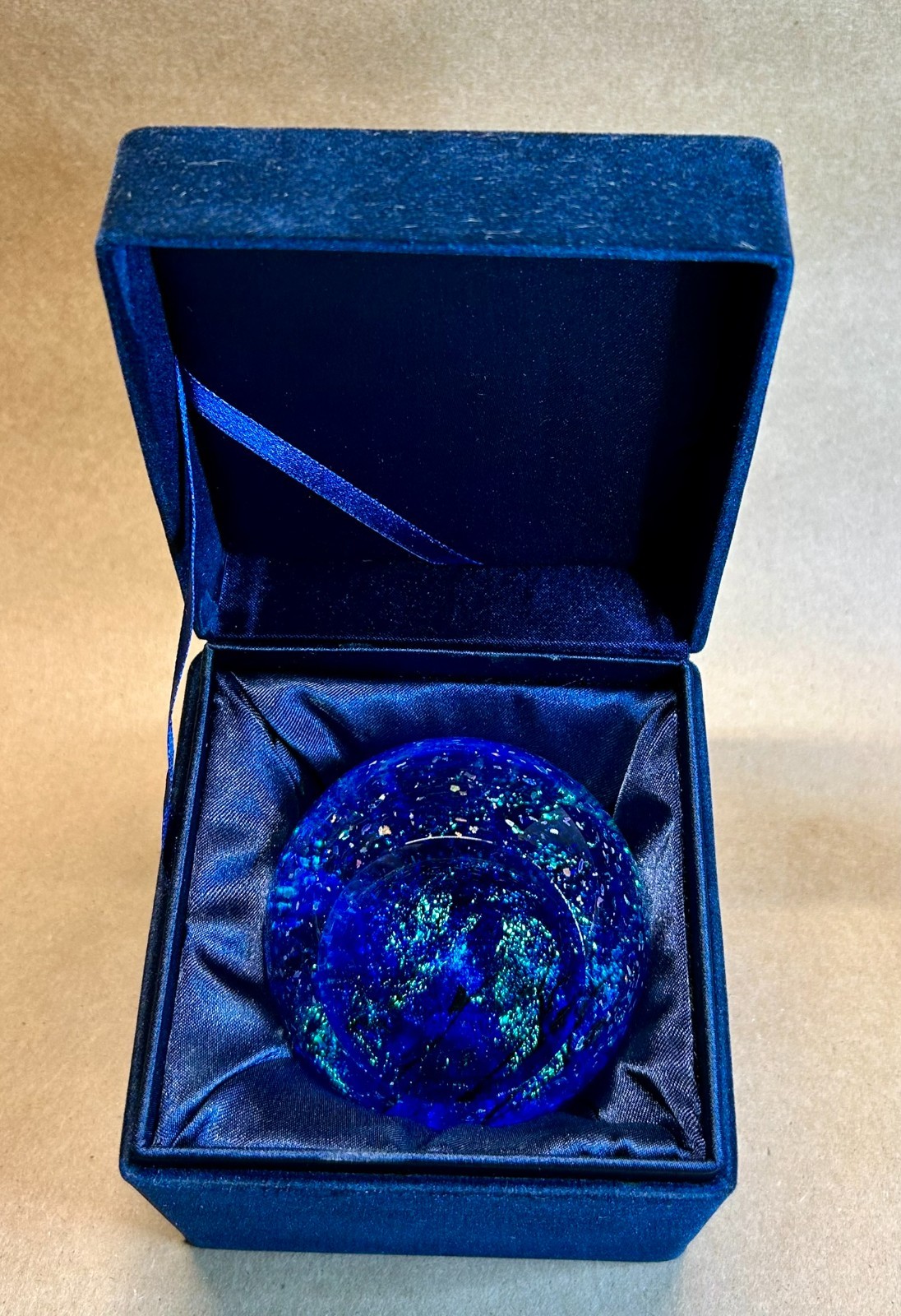 Glass Eye Studio Neptune Celestial Series Paperweight 2005