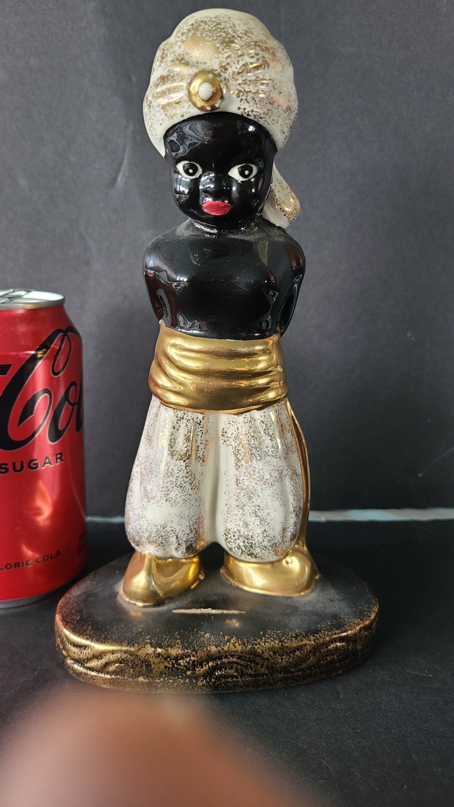 Lefteris set of Blackamora Black, Gold Arabian Man & 2 Woman