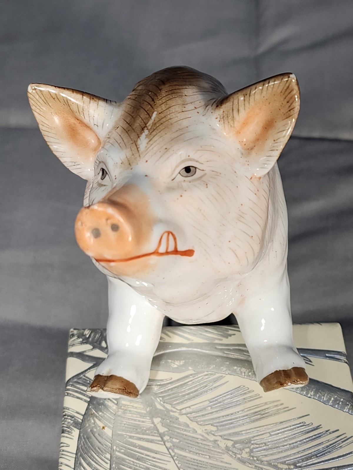 Ernst Bohne Sohne Porcelain Wild Boar Pig Germany