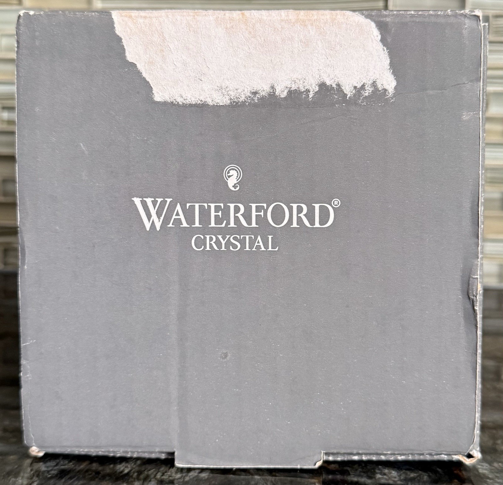Vintage Waterford Crystal LISMORE ESSENCE 7.5” Angular Vase.