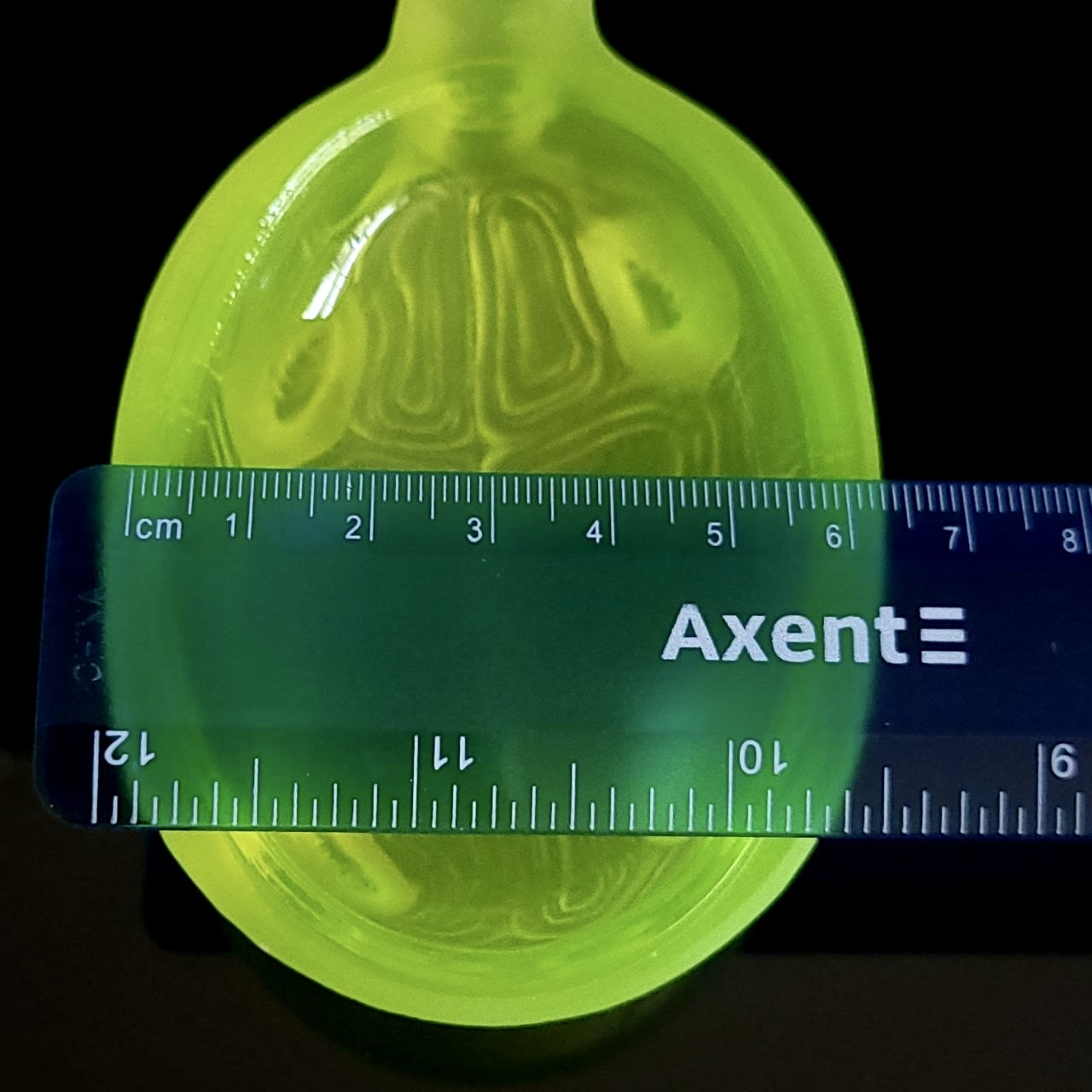 Uranium Glass Trinket Box Turtle Art Deco Vaseline Yellow Frosted Glass Box