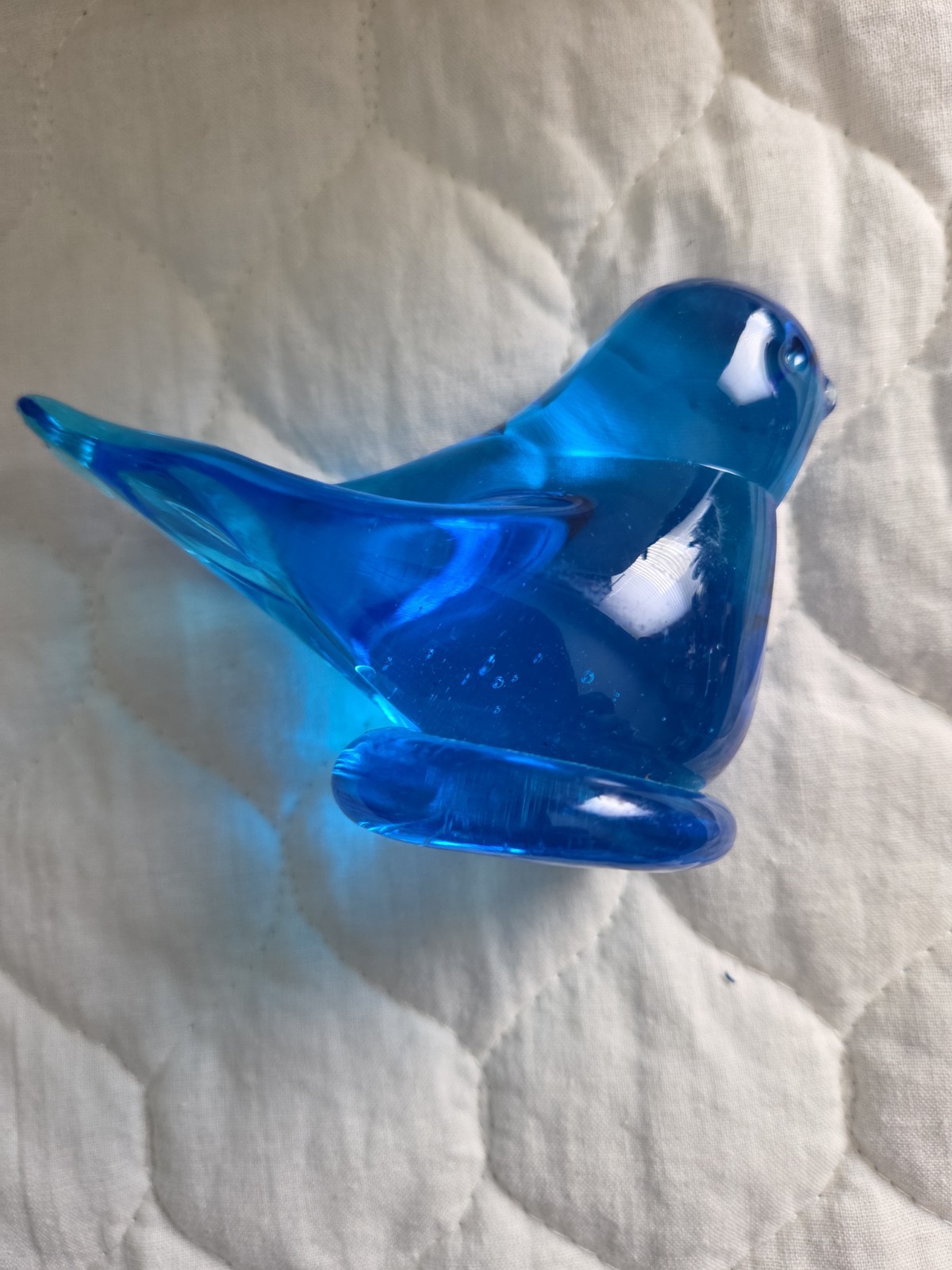 Handmade Bluebird Of Happiness 3 Inches Tall.