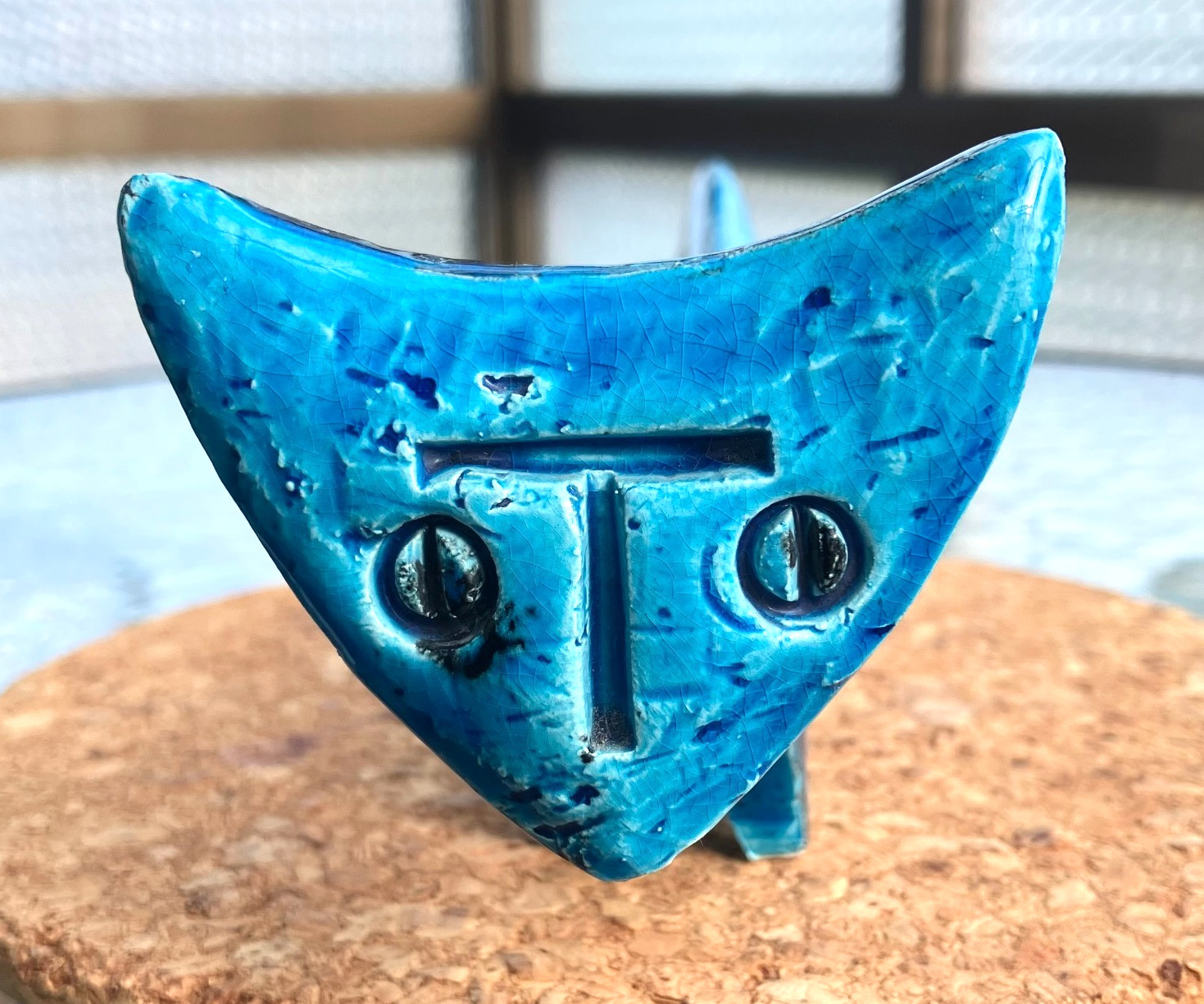 Flavia Bitossi Rimini Blue Cat Work Made In The Ceramic Workshop of Italy ##1-2