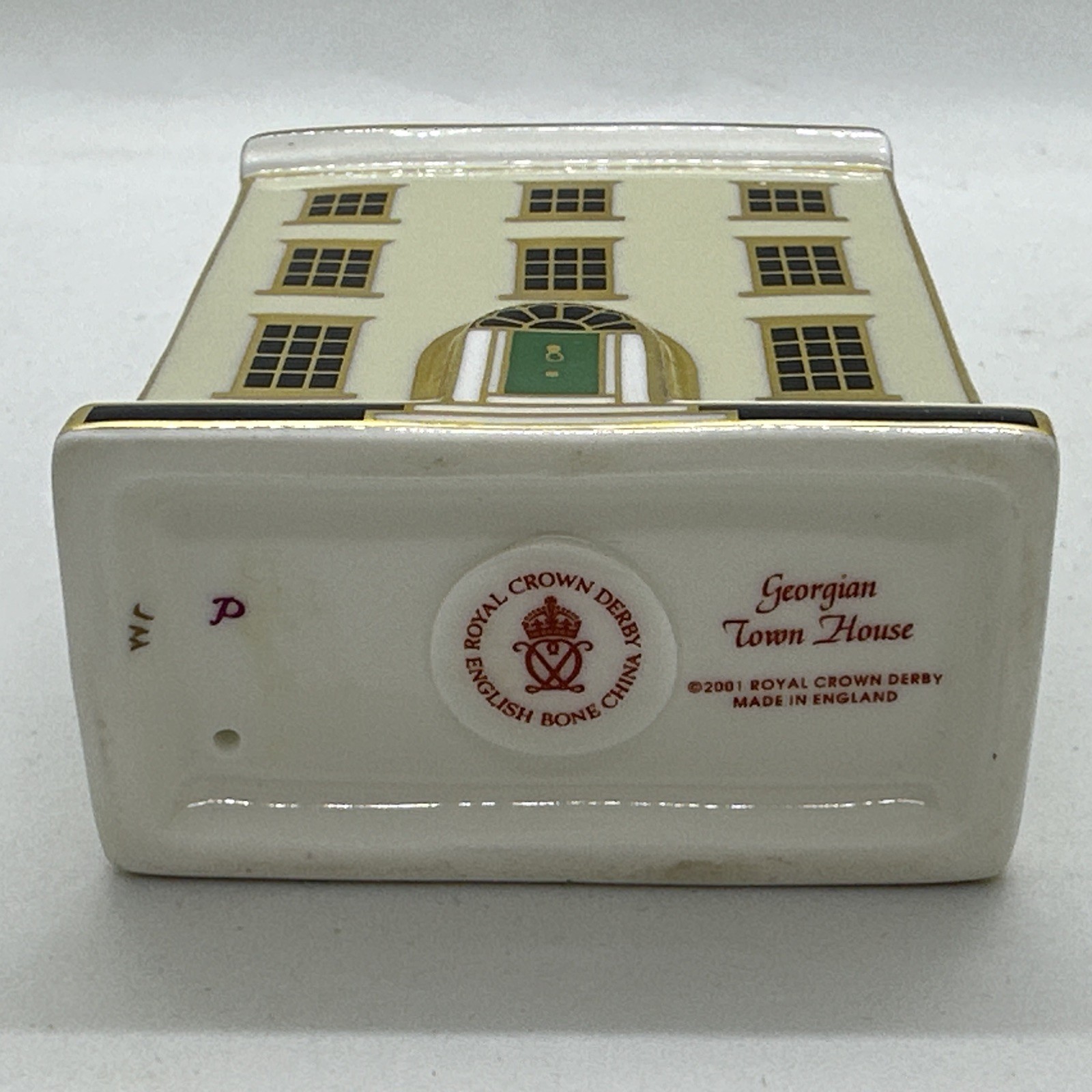 VTG 2001 Royal Crown Derby Imari Paperweight Georgian Town House Figurine
