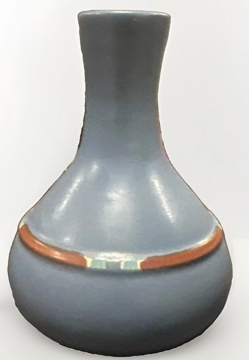 Dansk Mesa Sky Blue Bud Vase Southwest Design Made In Portugal Approx 5” H