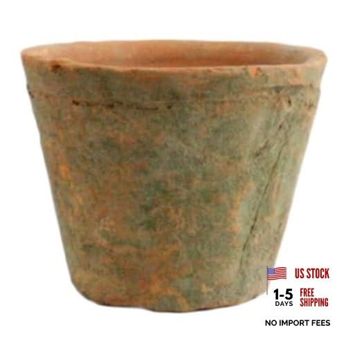 Homart 1-Count Rustic Terra Cotta Rose Pot, Petite, Antique Red