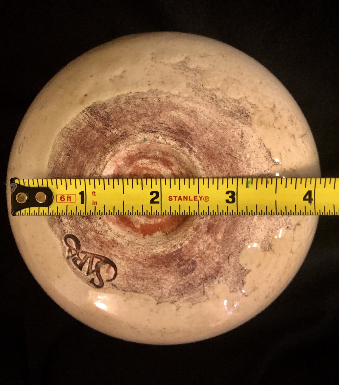 Handmade Wheel Thrown Pottery Terracotta Vase – rustic glazed – Signed Sara.