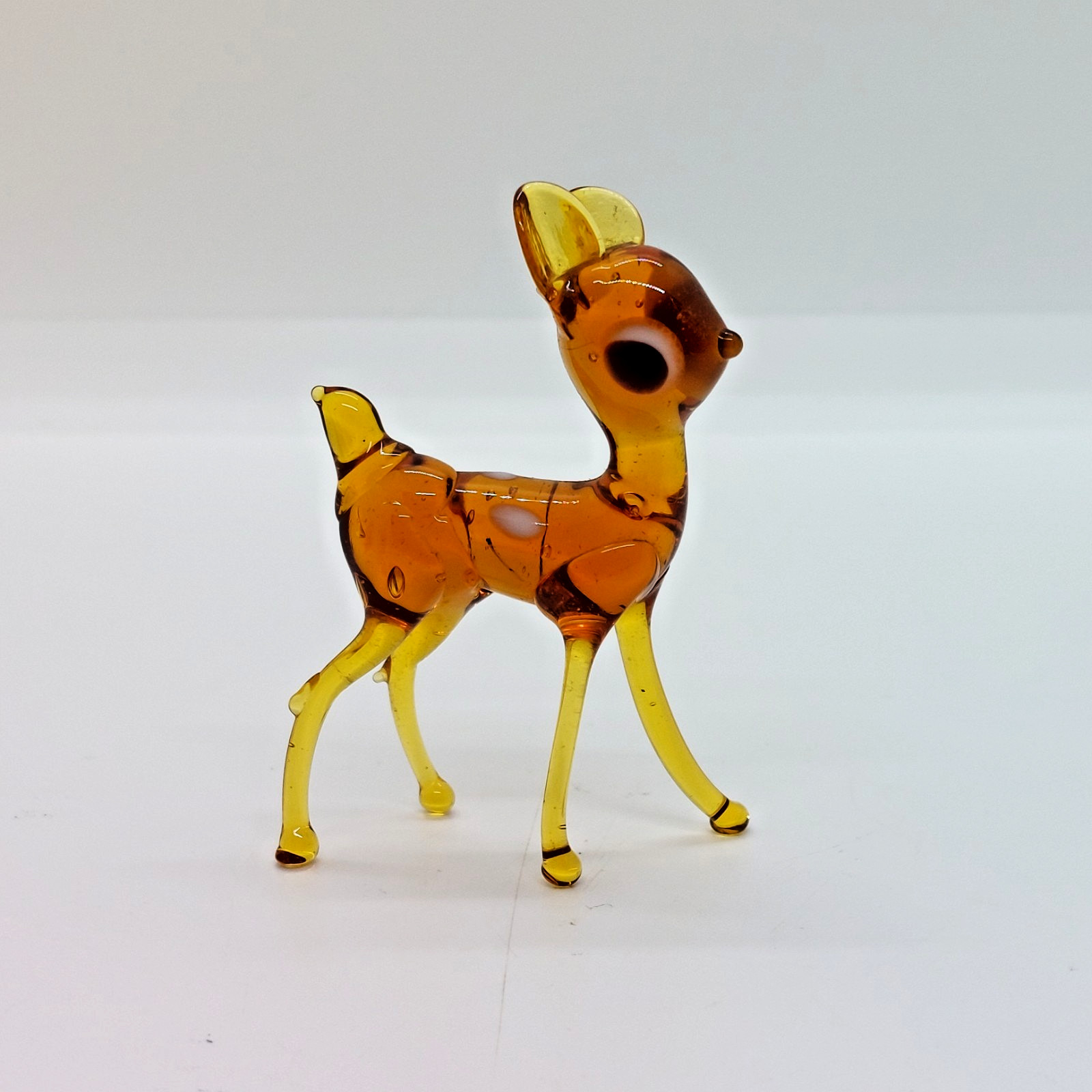 Vintage Murano Italy Hand Blown Glass Deer Bambi Figurine 2.25″ Tall