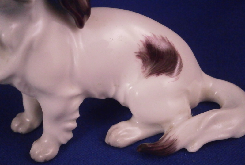 Augarten Porcelain Dog King Charles Figurine Figure Porzellan Hund Figur Vienna