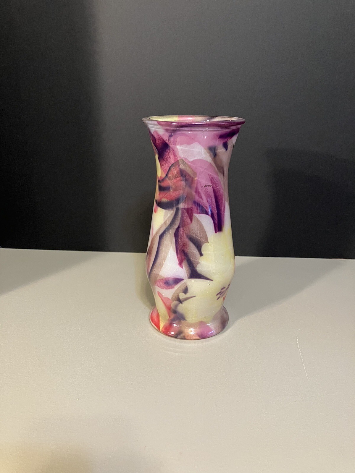 Multi-colored Art Vase – 8.5″ Tall