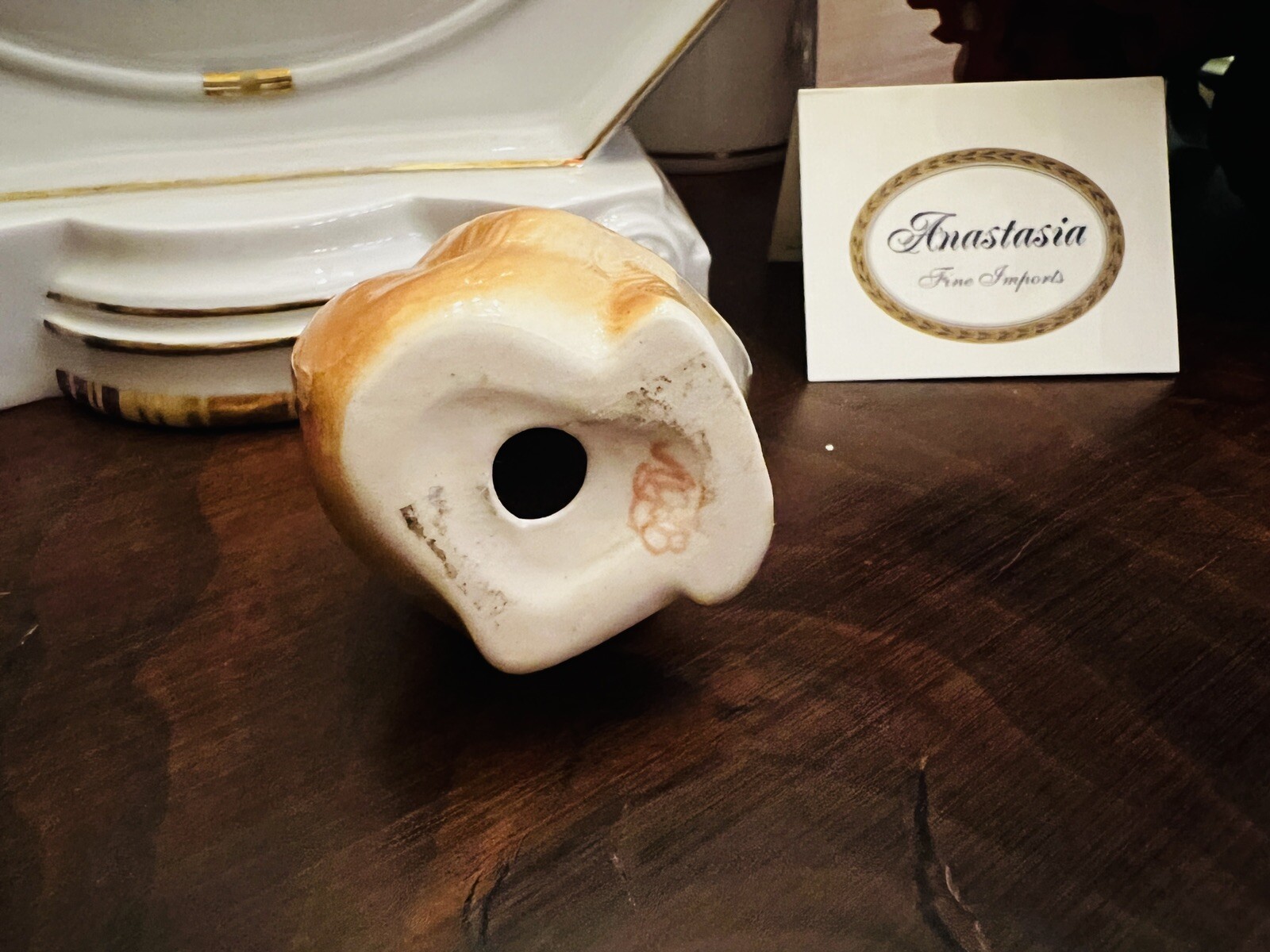 Lomonosov MONKEYS Figurine Set 3″ LOMONOSOV LFZ New Russian Porcelain Tan MONKEY