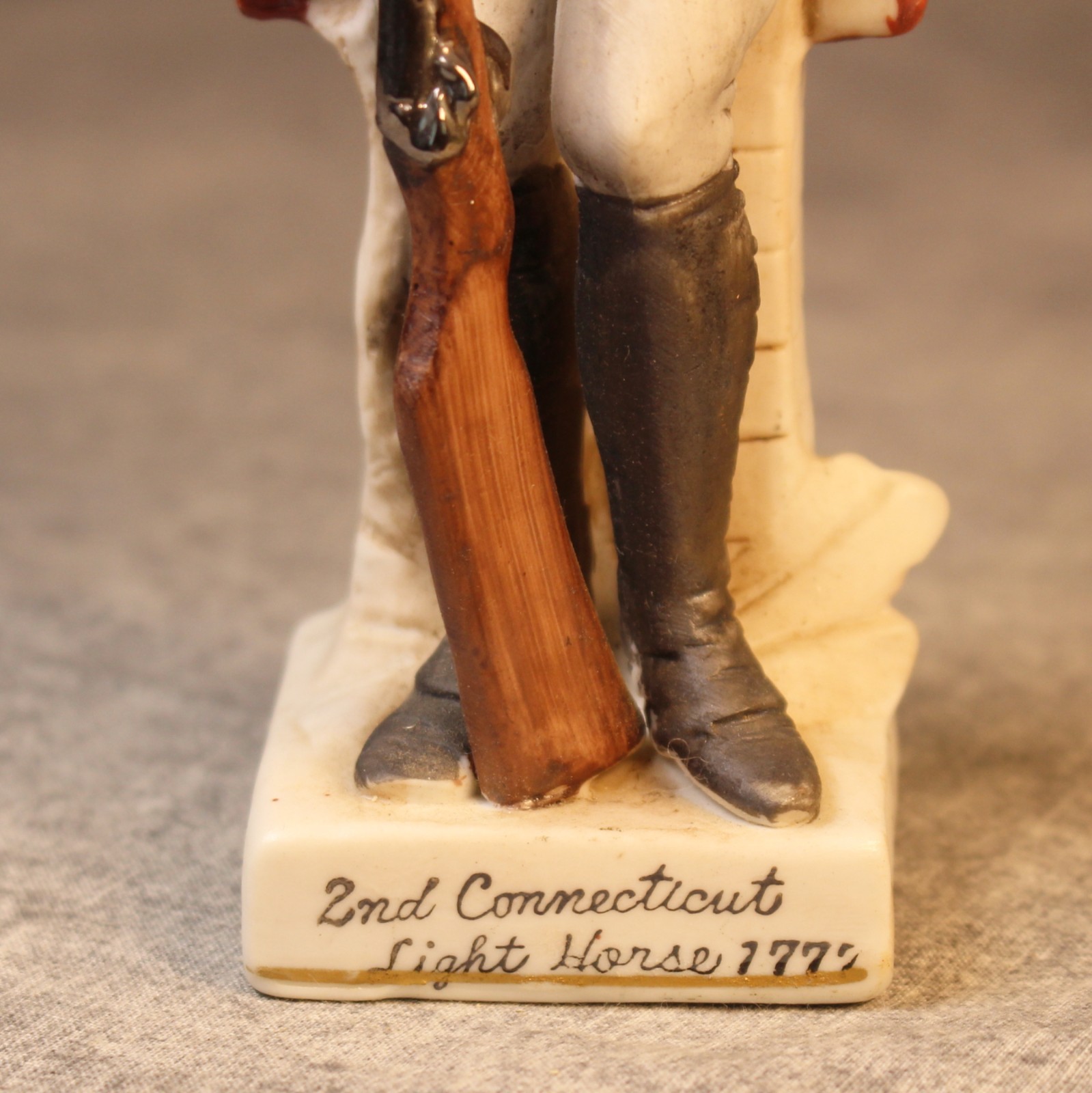 Vintage Arnart Porcelain 7.5″ Military Figure 2nd Connecticut Light Horse 1777