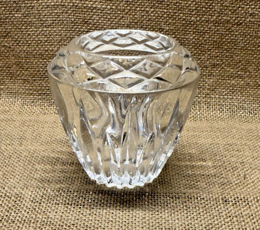 Vintage Princess House Heritage Lead Crystal Votive Candle Holder-Made in France
