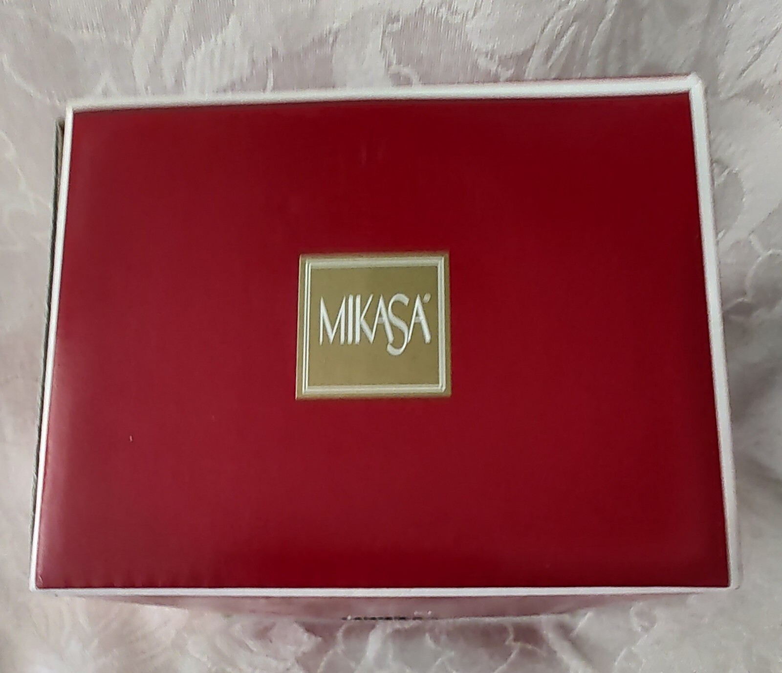Vintage 1990s MIKASA HOLIDAY LIGHTS Votive Frost Crystal Tealight Japan New