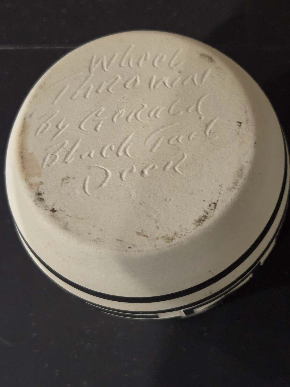 SIGNED POTTERY 3 1/2 “